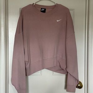 Nike Blush Pink Cropped Sweatshirt